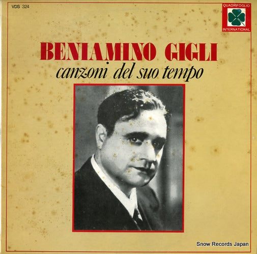 GIGLI, BENIAMINO canzoni del suo tempo VDS324