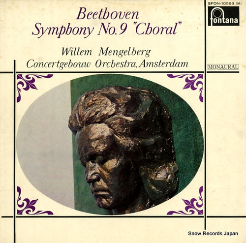 MENGELBERG, WILLEM beethoven; symphony no.9 "choral" SFON-10593(M)