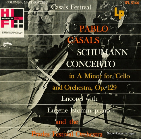 CASALS, PABLO schuman concerto WL5146