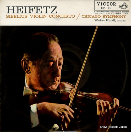 HEIFETZ, JASCHA sibelius; violin concerto HP-115