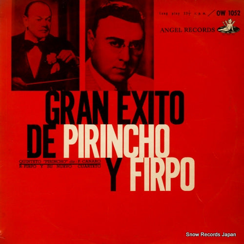CANARO, FRANCISCO / ROBERTO FIRPO gran exito de pirincho y firpo OW1052