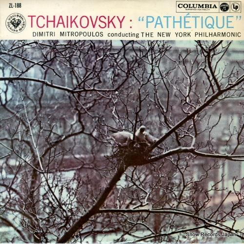 MITROPOULOS, DIMITRI tchaikovsky; symphony no.6 "pathetique" ZL-188