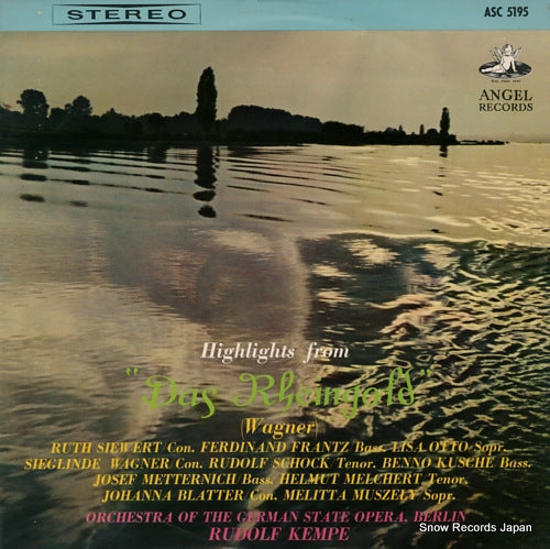 KEMPE, RUDOLF wagner; "das rheingold" (highlights) ASC-5195