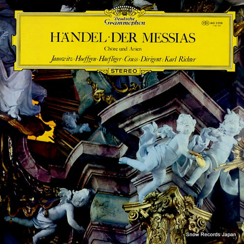 RICHTER, KARL handel; der messias chore und arien MG2208
