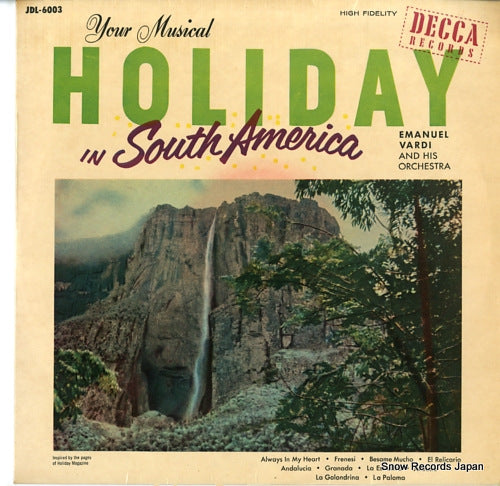 VARDI, EMANUEL your musical holiday in south america JDL-6003