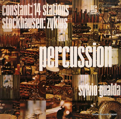 GUALDA, SYLVIO percussion marius constant 14 station pour percussion et six instruments ERA-4002