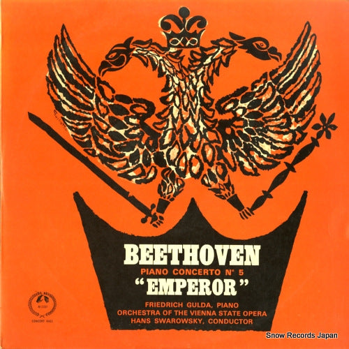 GULDA, FRIEDRICH beethoven; piano concerto no.5 "emperor" M-2307