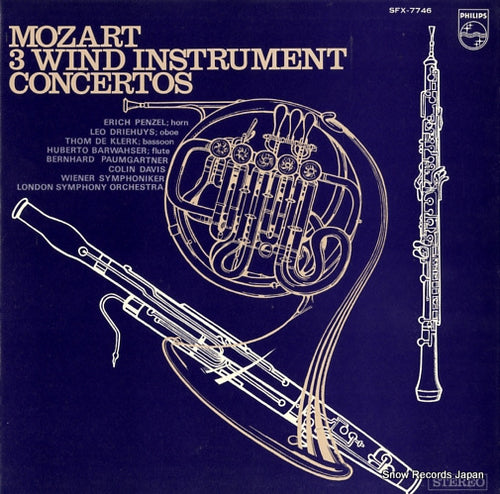 PAUMGARTNER, BERNHARD / COLIN DAVIS mozart; 3 wind instrument concertos SFX-7746