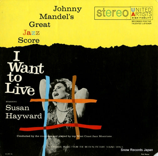 MANDEL, JOHNNY johnny mandel's great jazz score "i want to live" UA-LA271-G