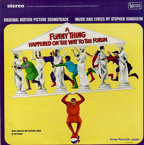 SONDHEIM, STEPHEN a funny thing happened on the way to the forum UA-LA284-G