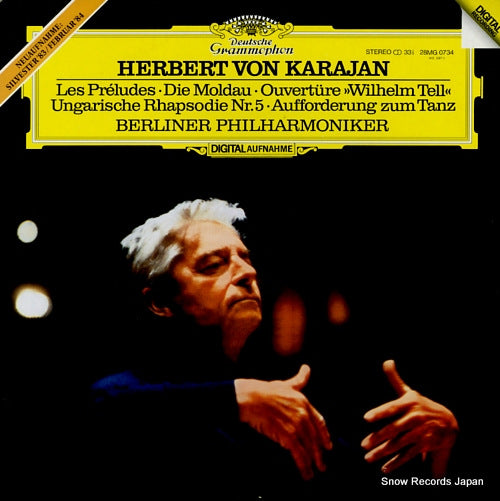KARAJAN, HERBERT VON les preludes, die moldau, ouverture, wilhelm tell 28MG0734