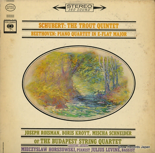 BUDAPEST STRING QUARTET, THE schubert; the trout quintet MS6473