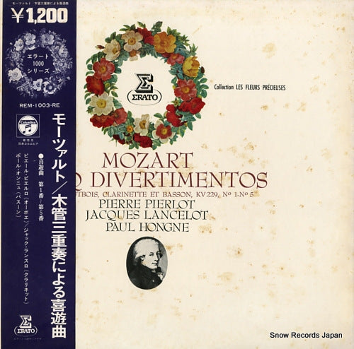 PIERLOT, PIERRE mozart; cinq divertimentos REM-1003-RE