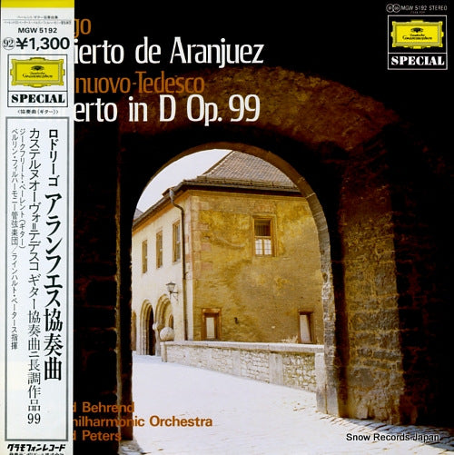 BEHREND, SIEGFRIED rodrigo; concierto de aranjuez MGW5192