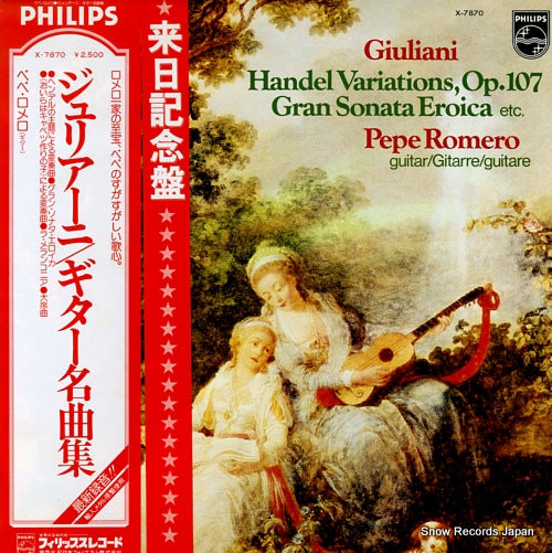ROMERO, PEPE giuliani; handel variations, op.107 X-7870