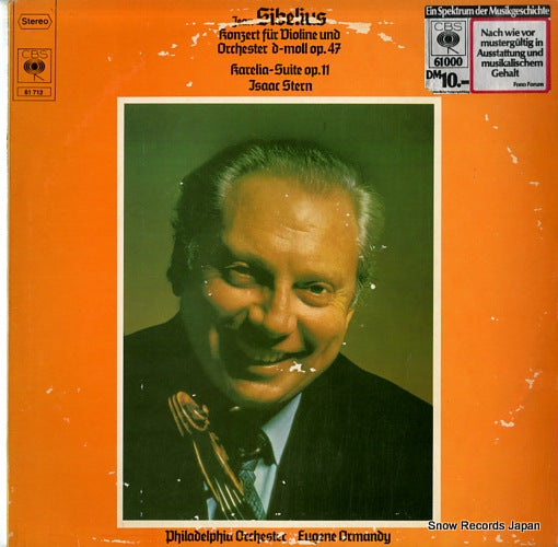 STERN, ISSAC sibelius; konzert fur violine und orchester d-moll op.47 61713