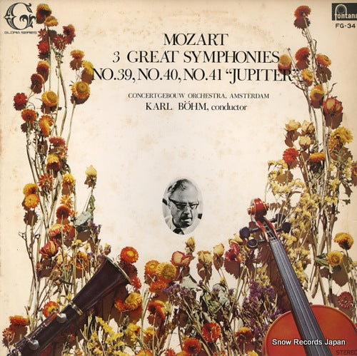 BOHM, KARL mozart; 3great symphonies no.39, no.40, no.41"jupiter" FG-34