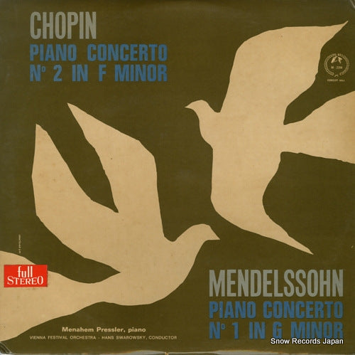 PRESSLER, MENAHEM chopin; piano concerto no.2 in f minor M-2314