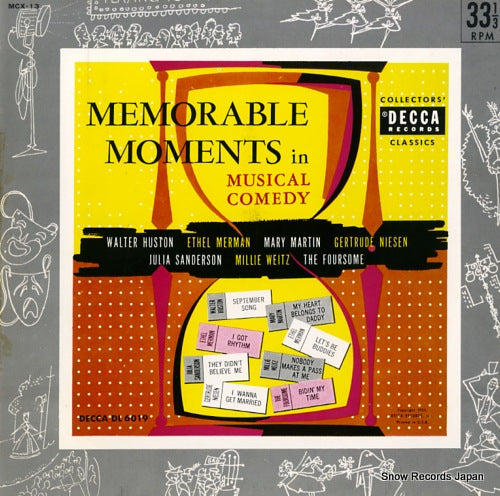 V/A memorable moments in musical comedy MCX-13