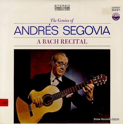 YEPES, NARCISO the genius of andres segovia / a bach recital SDBR3261