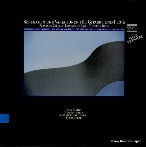 PASTOR, JUAN serenaden und variationen fur gitarre und flote VMS1033