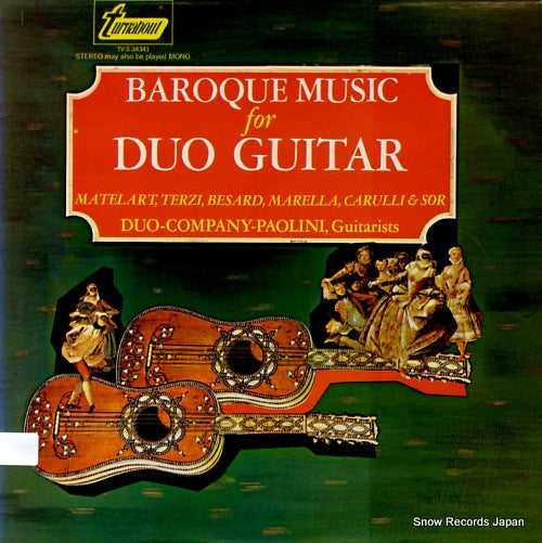 DUO-COMPANY-PAOLINI baroque music for duo guitar TV-S34341