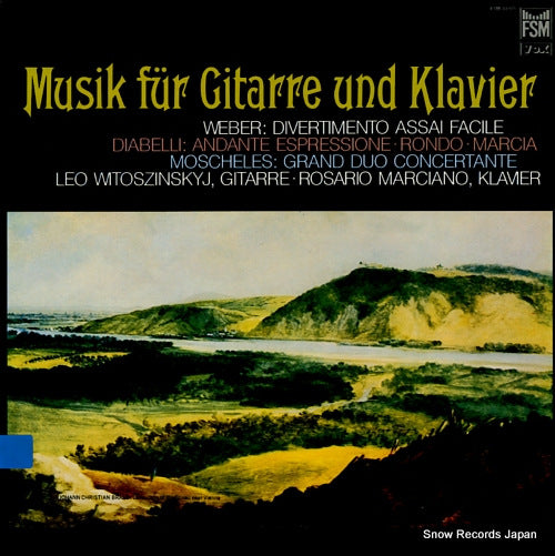 WITOSZINSKYJ, LEO musik fur gitarre und klavier FSM53025