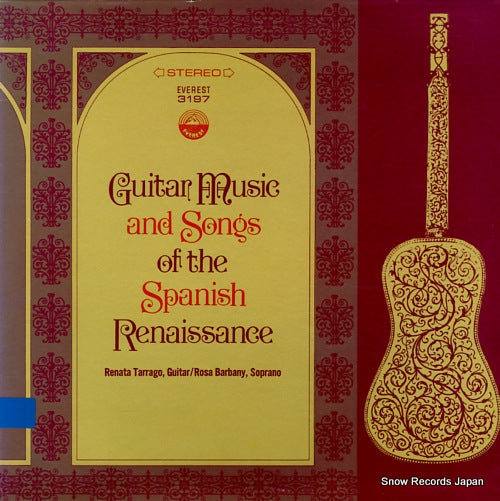TARRAGO, RENATA guitar music and songs of the spanish renaissance SDBR3197