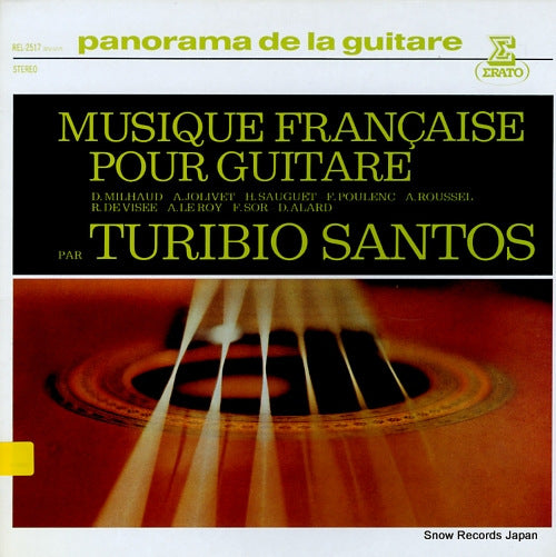 SANTOS, TURIBIO musique francaise pour guitare REL-2517
