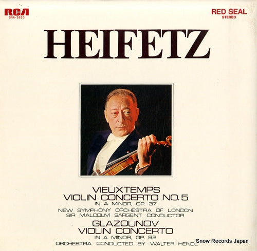 HEIFETZ, JASCHA vieuxtemps; violin concerto no.5 / glazounov; violin concerto SRA-2823
