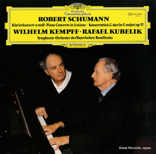 KEMPFF, WILHELM schumann; konzert fur klavier und orchester MG2486