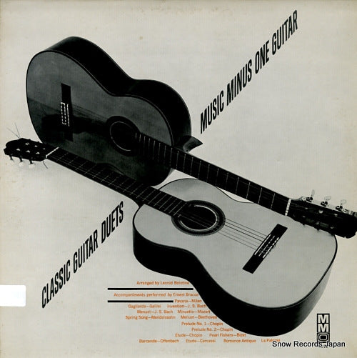 BRACCO, ERNEST classic guitar duets music minus one guitar MMO4012