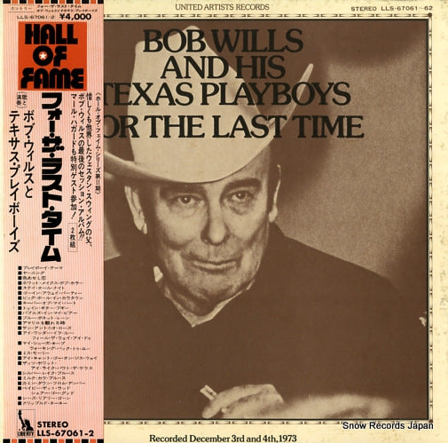 WILLS, BOB, AND HIS TEXAS PLAYBOYS for the last time LLS-67061