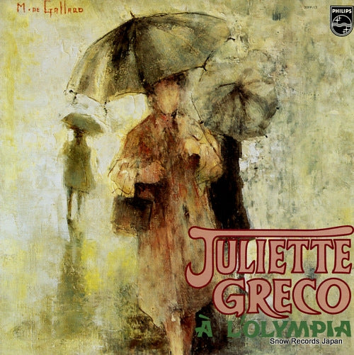 GRECO, JULIETTE juliette greco a l'olympia 20PP-13