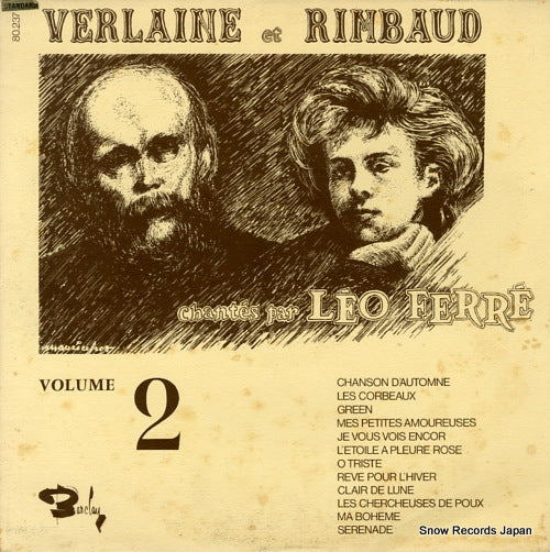 FERRE, LEO varlaine et rimbaud volume 1 80.237