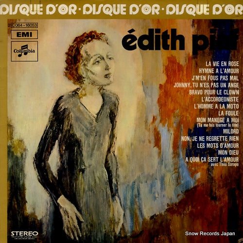 PIAF, EDITH le disque d'or de edith piaf 2C064-16053