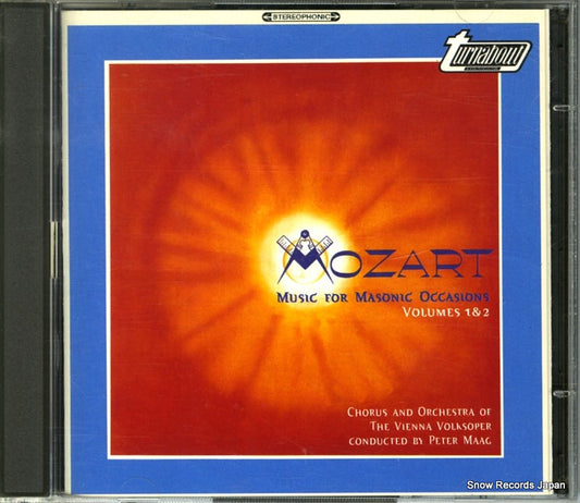 MAAG, PETER mozart; music for masonic occasions vol.1 & 2 3037100157