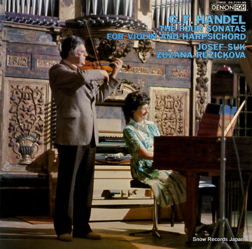 SUK, JOSEF / ZUZANA RUZICKOVA handel; the four sonatas for violin and harpsichord OX-7197-ND