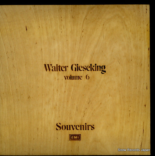 GIESEKING, WALTER souvenirs 3C153-52700