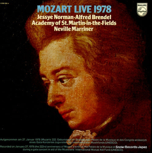 MARRINER, NEVILLE mozart; live 1978 6768050