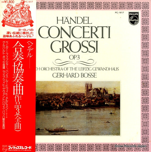 BOSSE, GERHARD handel; concerti grossi op.3 PC-1817