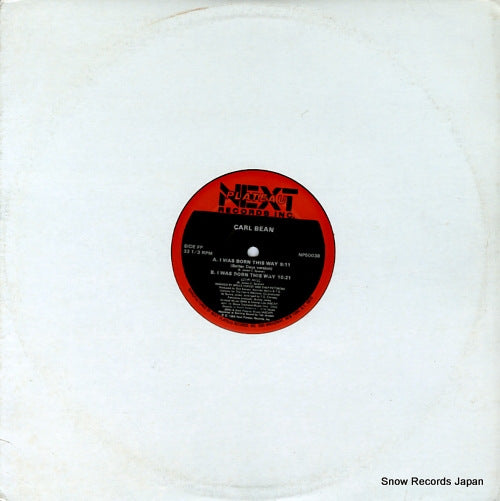 BEAN, CARL i was born this way NP50038
