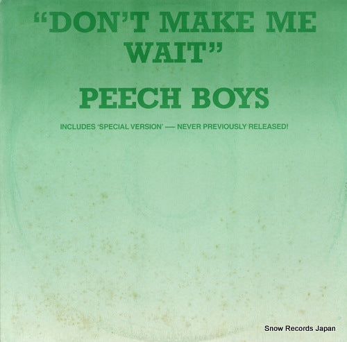 PEECH BOYS don't make me wait TMTT7001