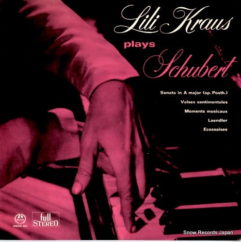 KRAUS, LILI schubert recital SM-2178
