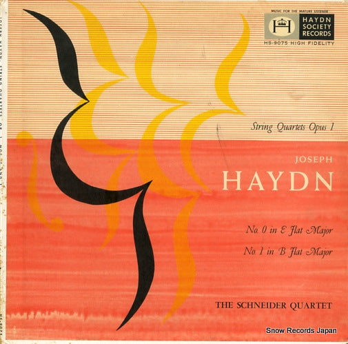 SCHNEIDER QUARTET, THE haydn; string quartets op.1 no.0/no.1 HS-9075