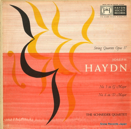 SCHNEIDER QUARTET, THE string quartet op.17 no.5/no.6 HS9085