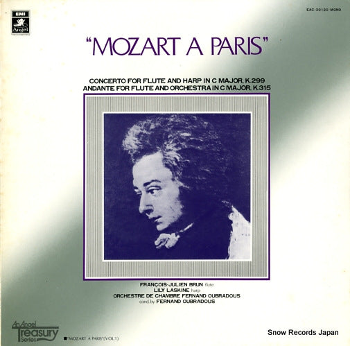 BRUN, FRANCOIS-JULIEN / LILY LASKINE mozart a paris vol.1 EAC-30120