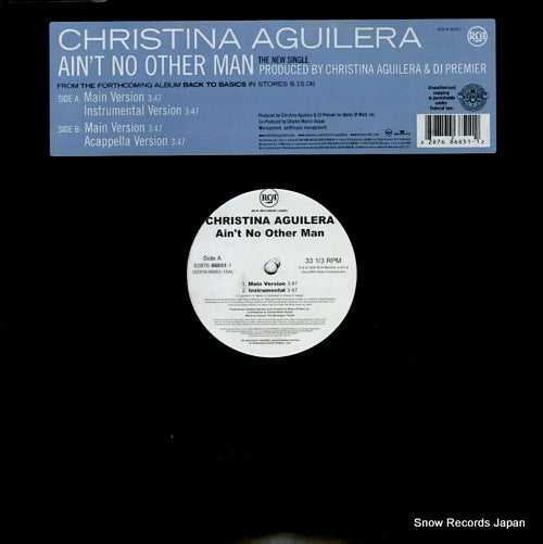 AGUILERA, CHRISTINA ain't no other man 82876-86851-1