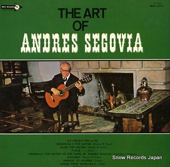 SEGOVIA, ANDRES art of, the MCA-2011