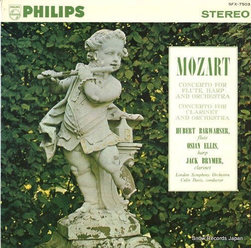 DAVIS, COLIN mozart; concerto for flute, harp and orchestra SFX-7503